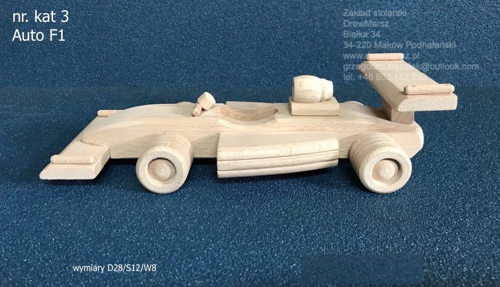 drewniany samochodzik